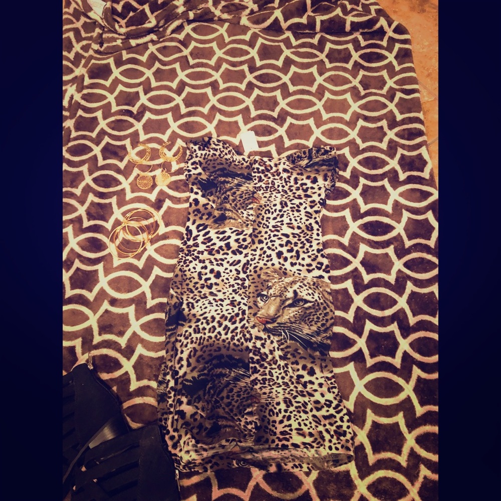 Leopard print dress